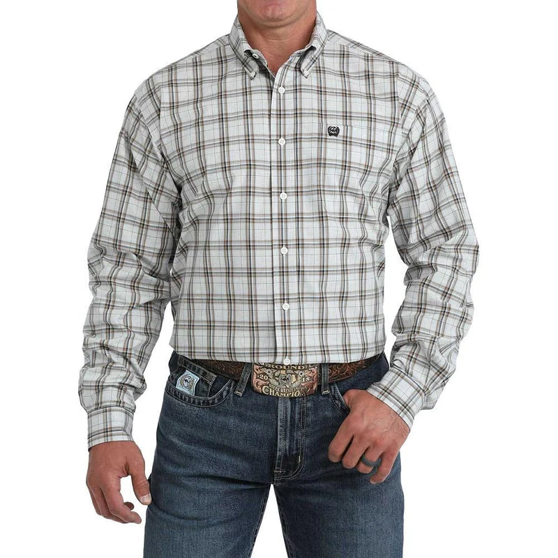 Cinch | Men's Cream Plaid Shirt