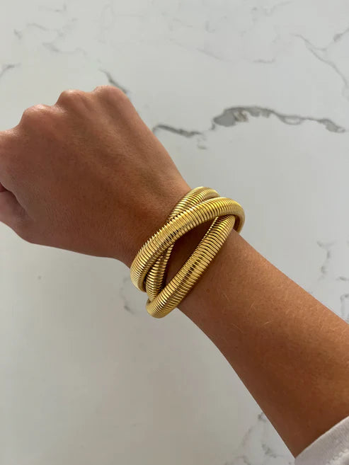 Triple Gold Emma Bracelet
