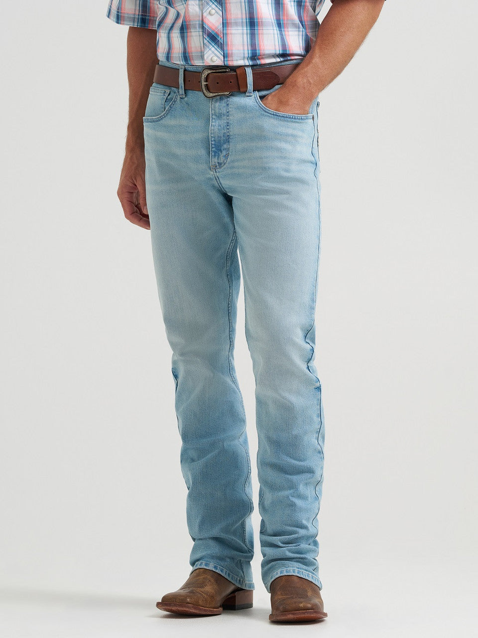 Wrangler Men's 20X 42 Vintage Bootcut Jeans - Light