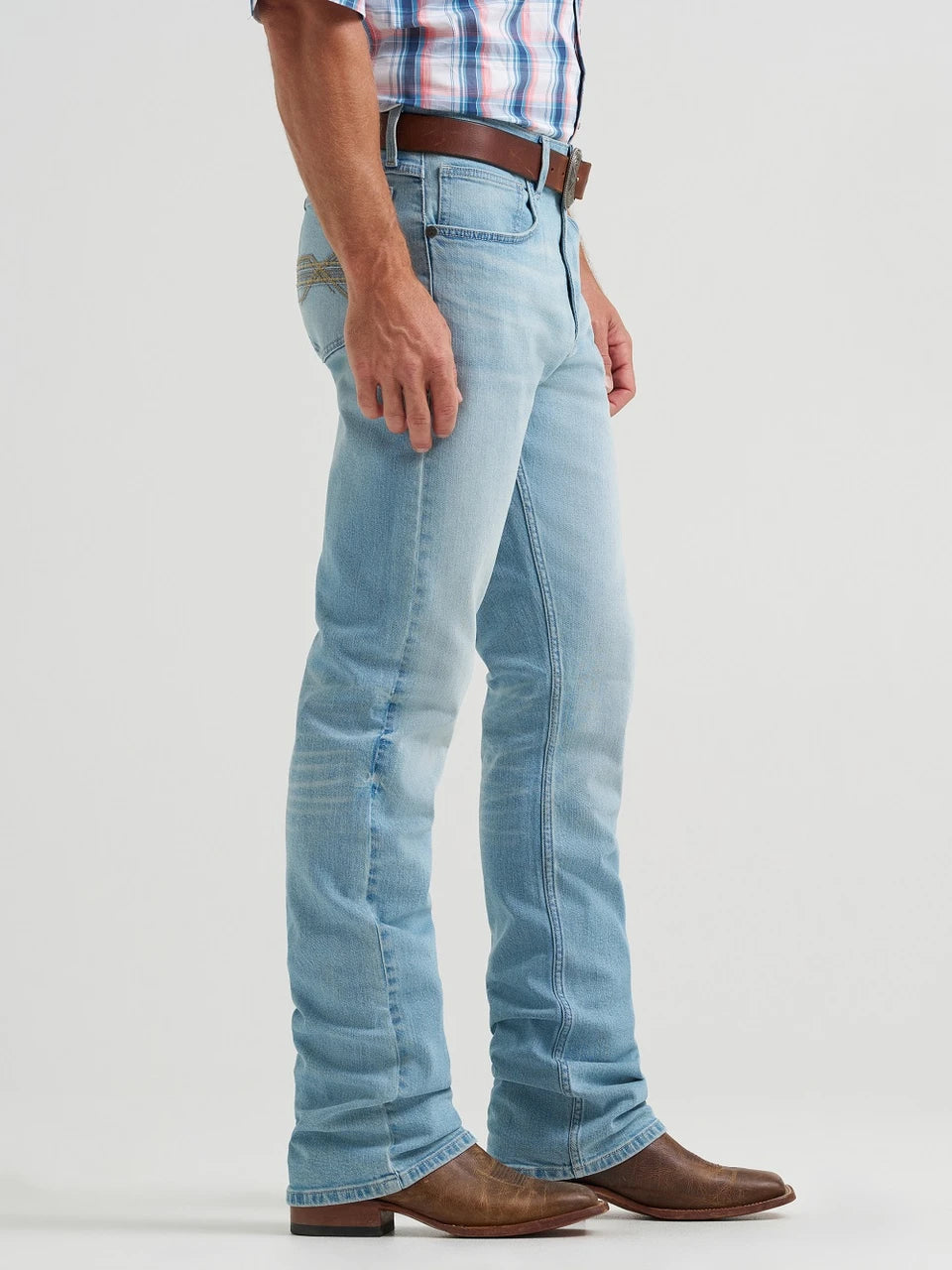 Wrangler Men's 20X 42 Vintage Bootcut Jeans - Light