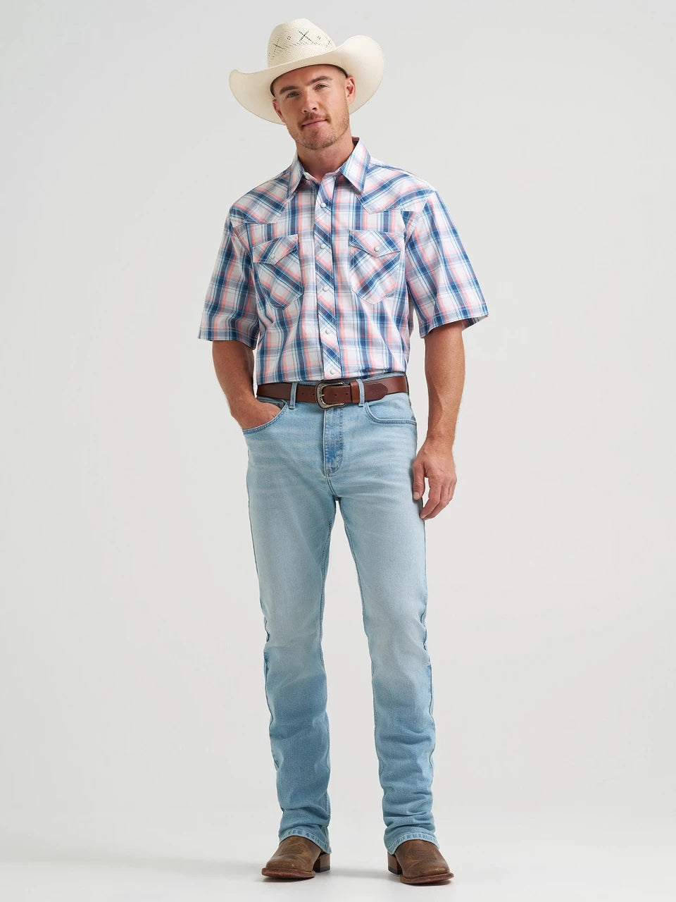 Wrangler Men's 20X 42 Vintage Bootcut Jeans - Light