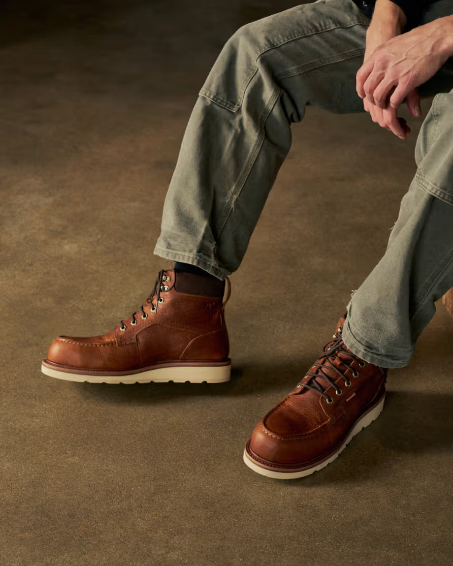 Tecovas Men's LongHaul Waterproof Moc Composite Toe Work Boots