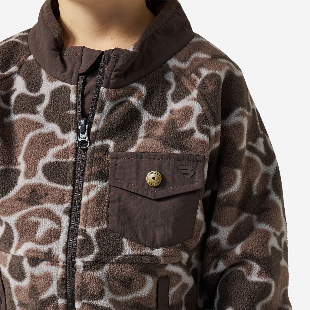Burlebo Youth Micro Fleece Jacket - Mallard Mayhem Camo