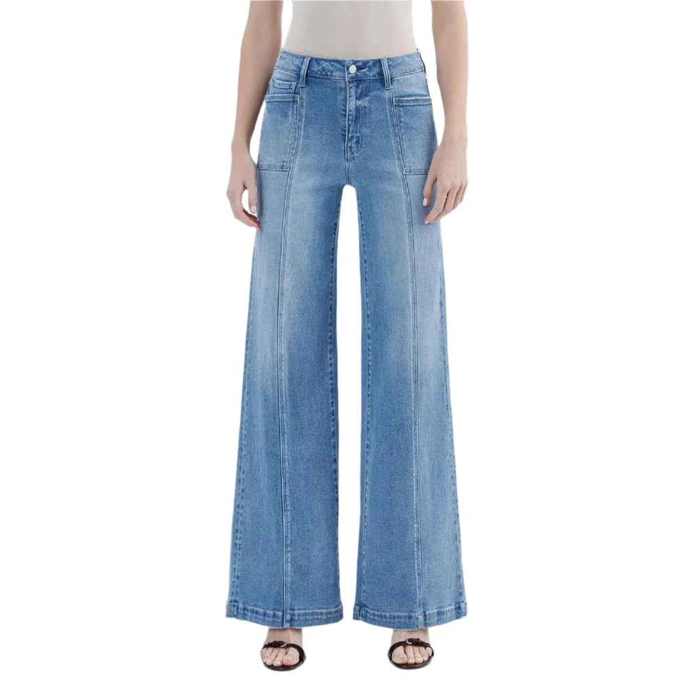 Holly High Rise Full Length Wide Leg Jeans
