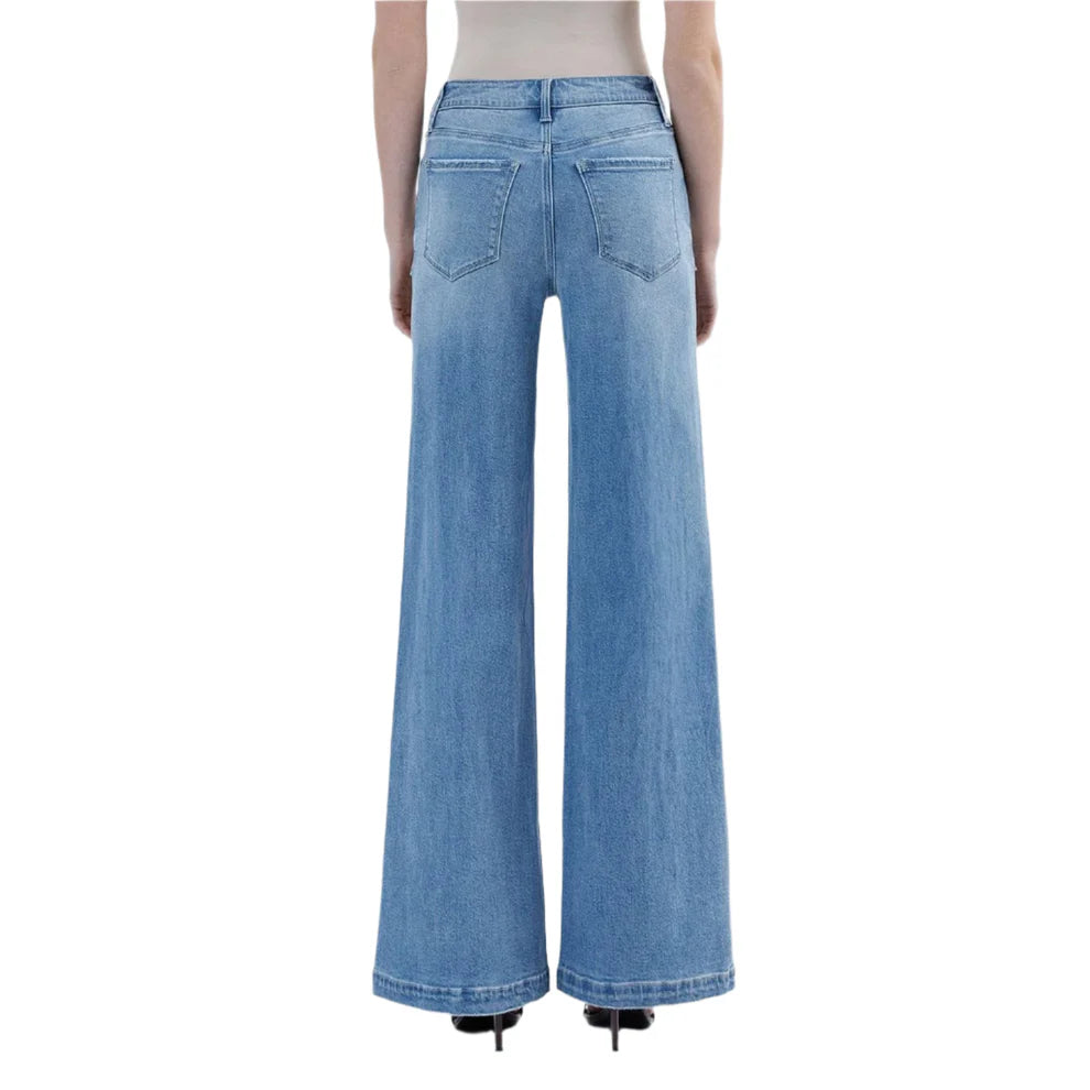 Holly High Rise Full Length Wide Leg Jeans