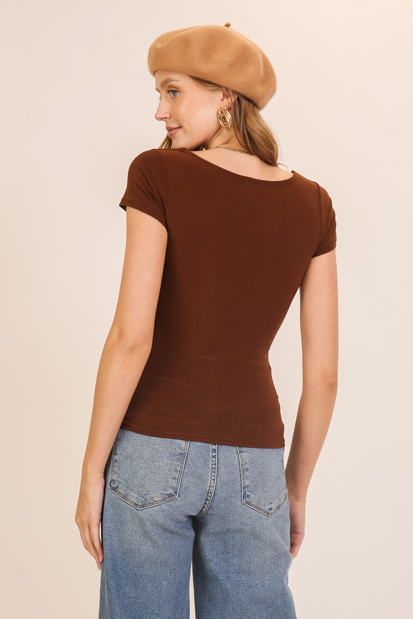 Better Than Basic Top in Chocolate