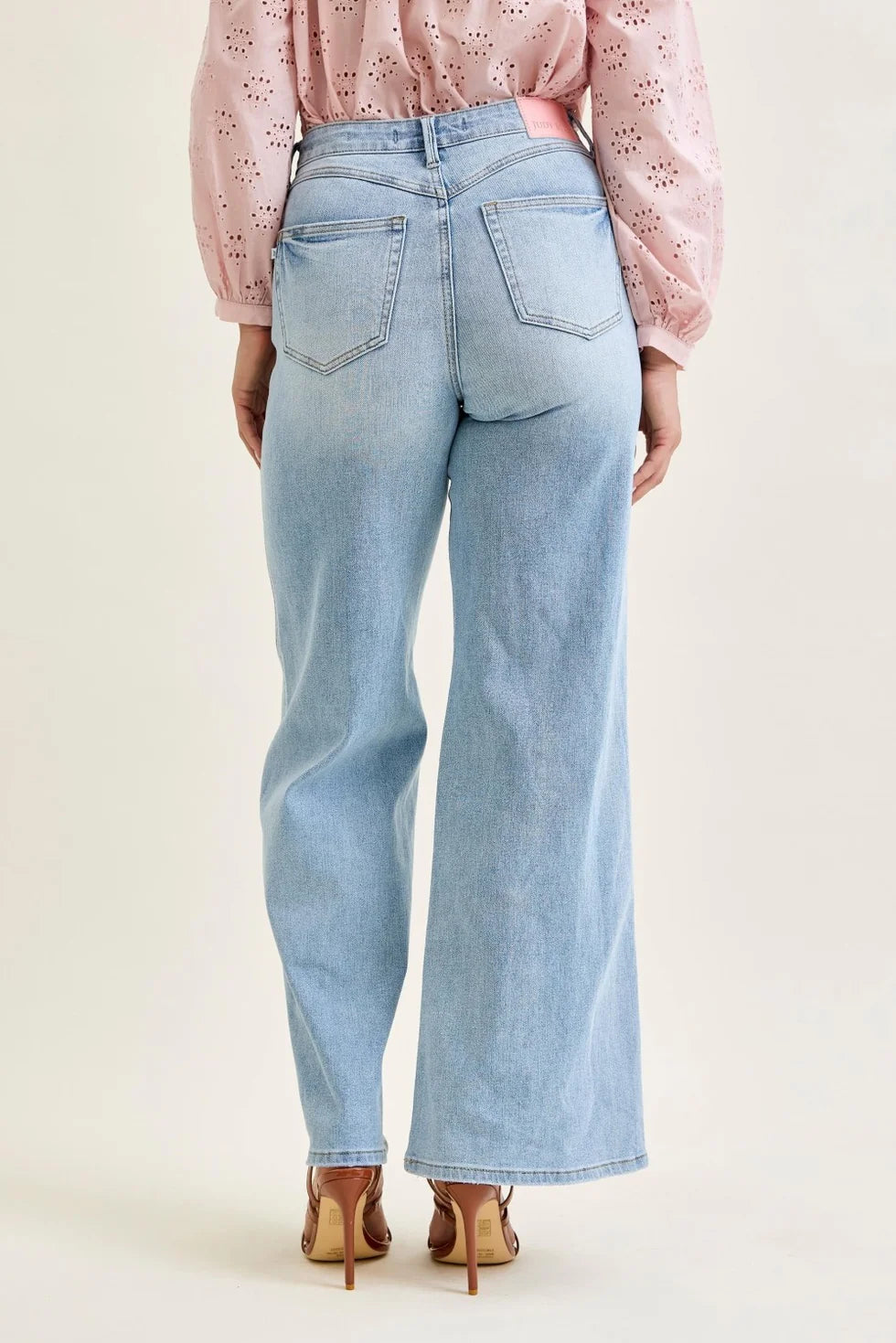 The Bonnie High Waist Tummy Control Retro Wide Leg Jeans