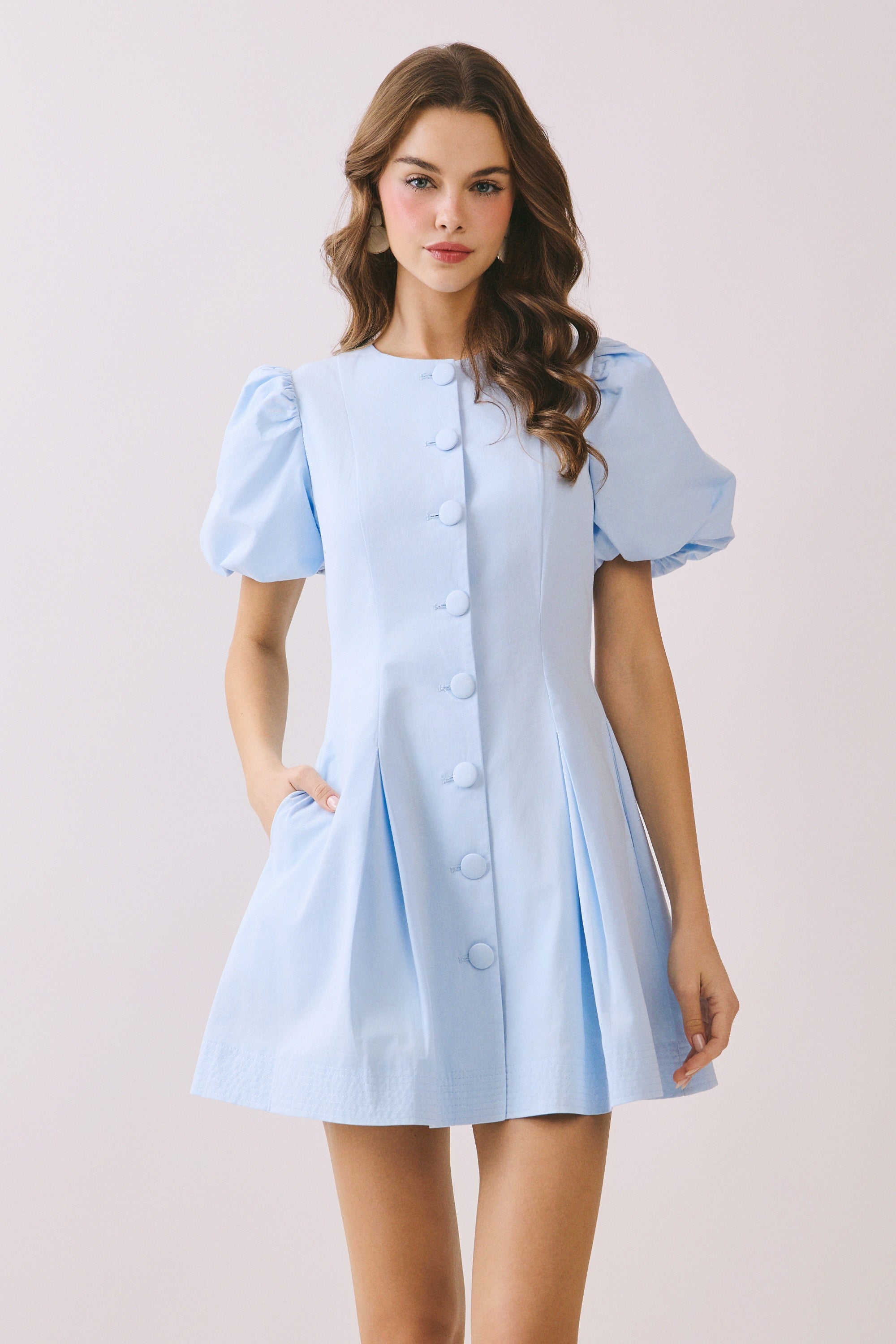 Darling Touch Dress in Baby Blue
