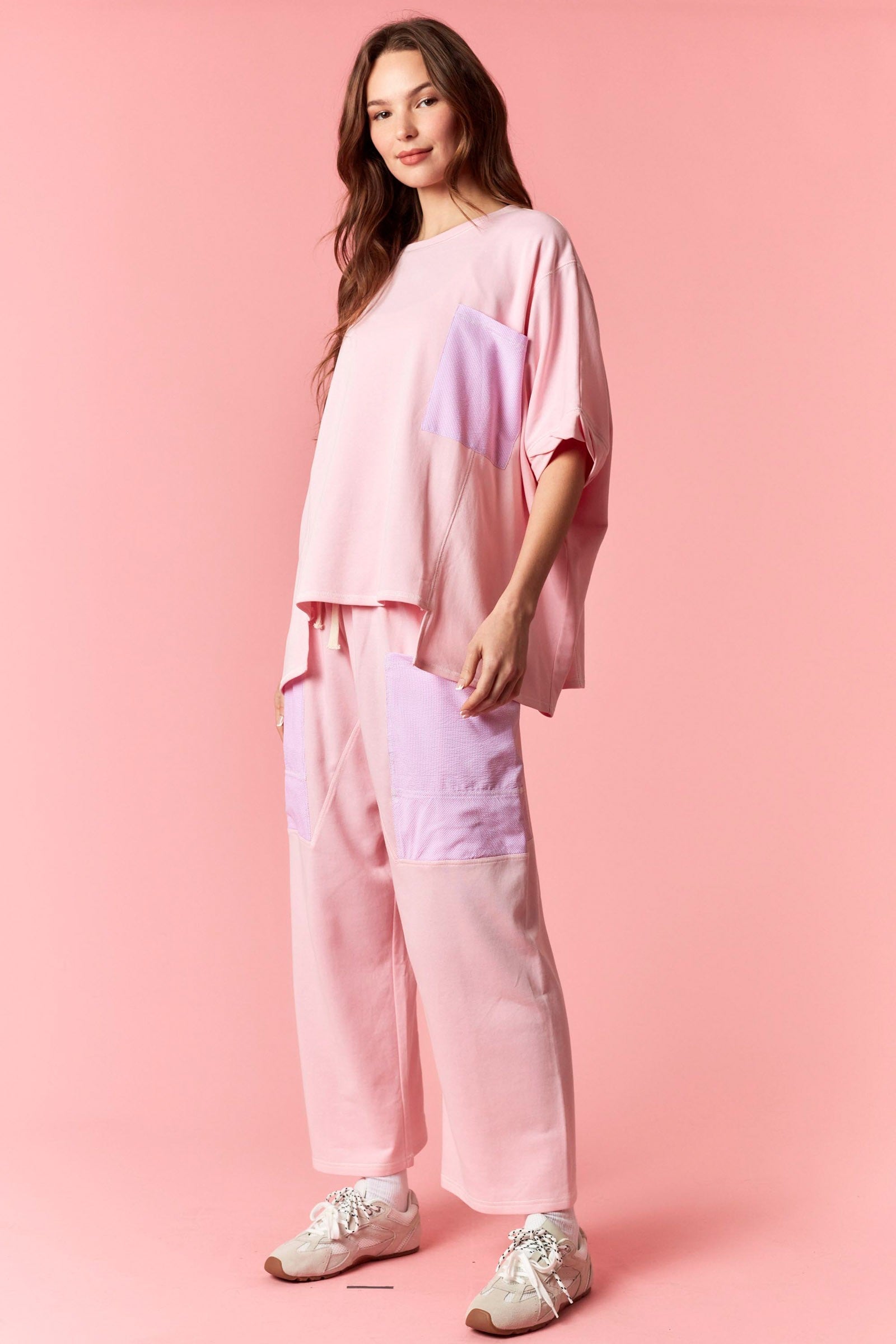Line & Leisure Pink Oversized Set