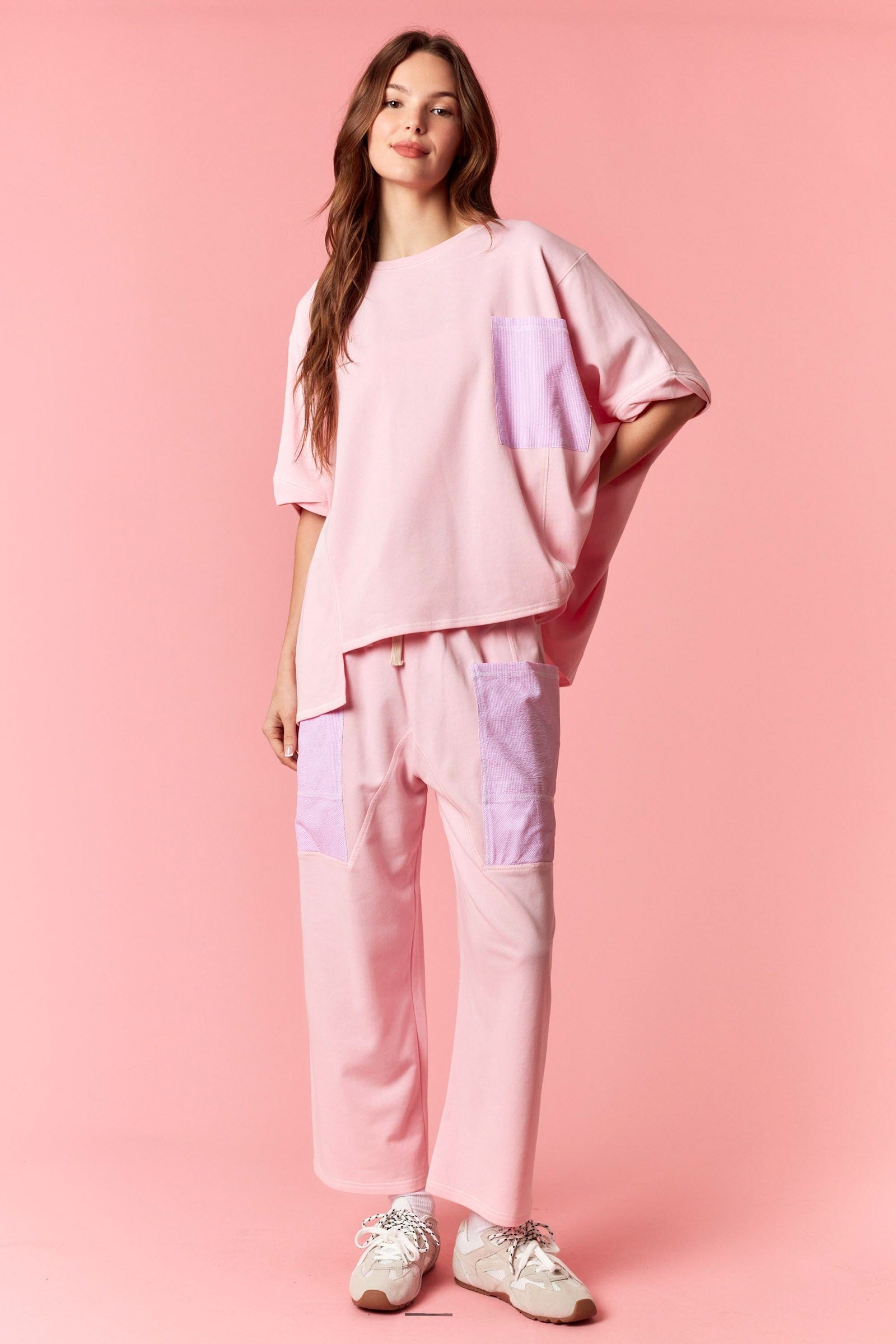 Line & Leisure Pink Oversized Set