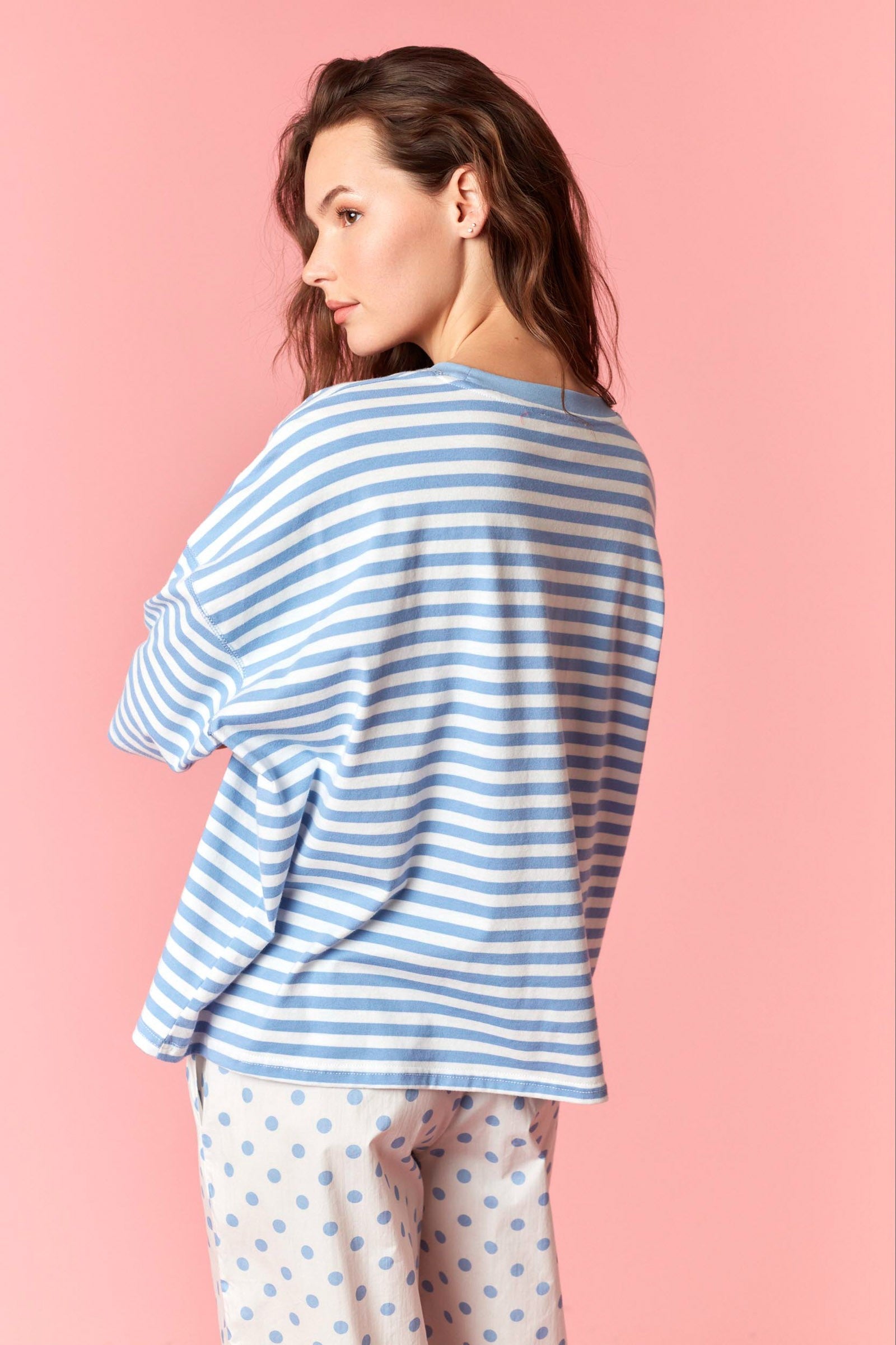 Breezy Blue Stripe Tee