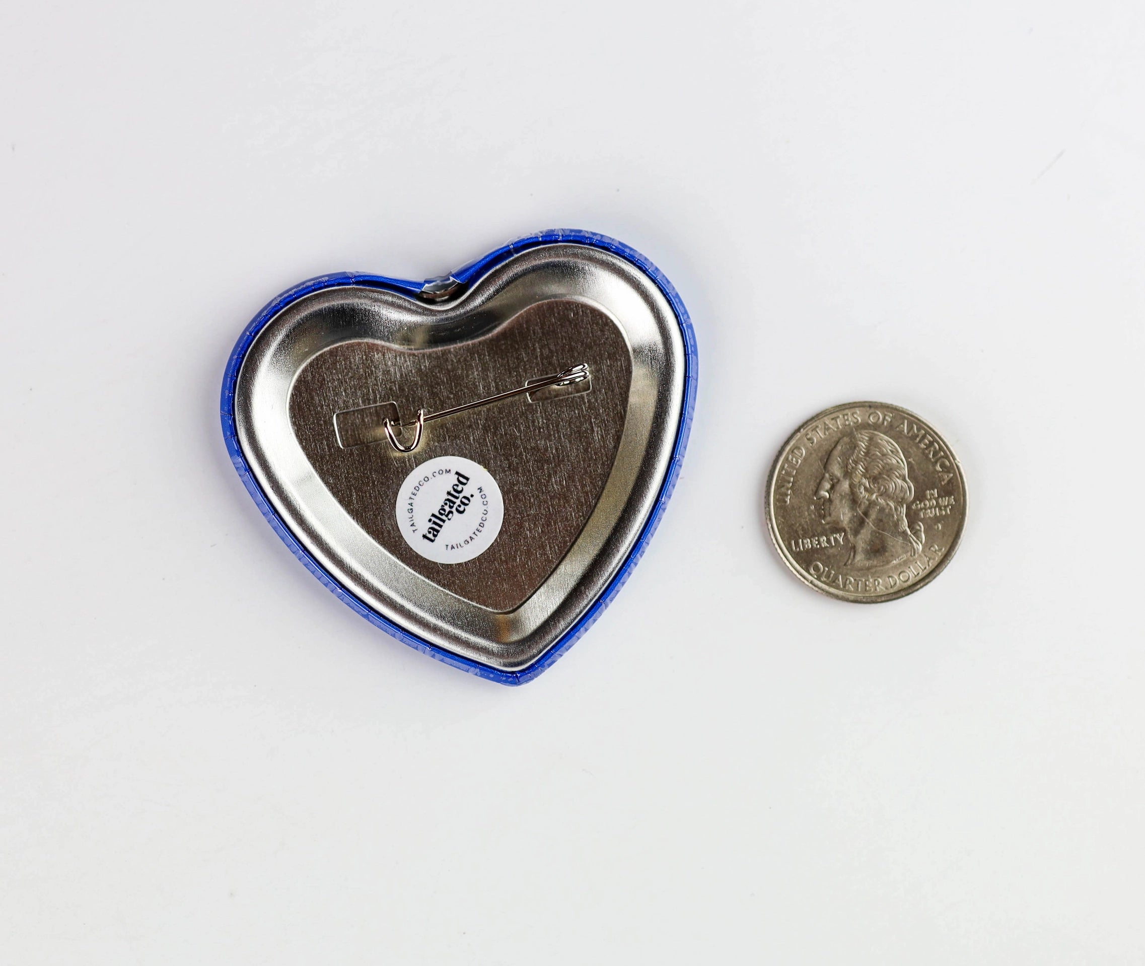 Heart Rebs Game Day Button