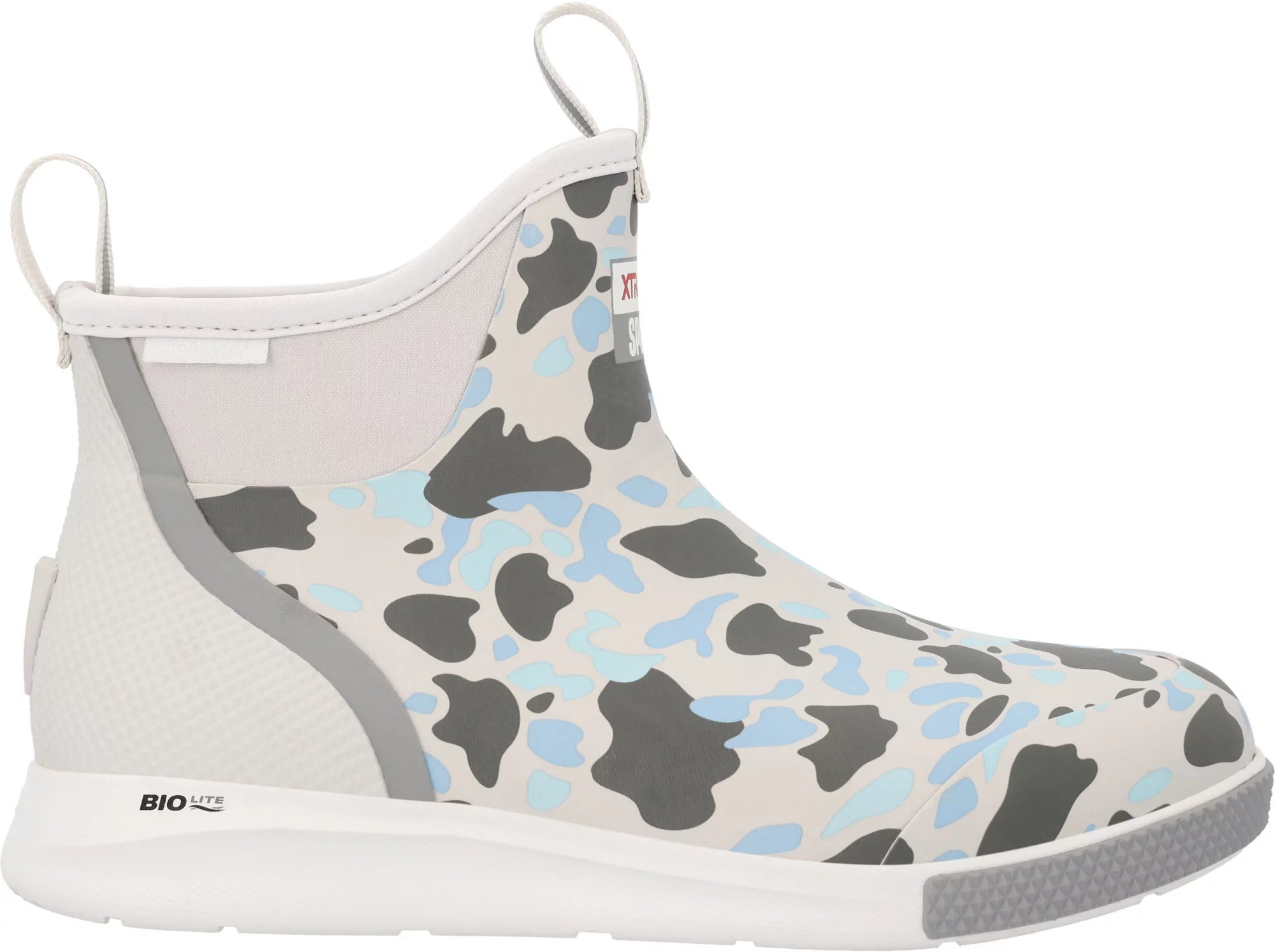 Men's Xtratuf Sport Ankle Deck Boot in Stormy Duck Camo