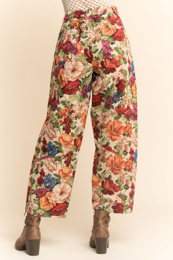 The Ruth Tapestry Barrel Pants