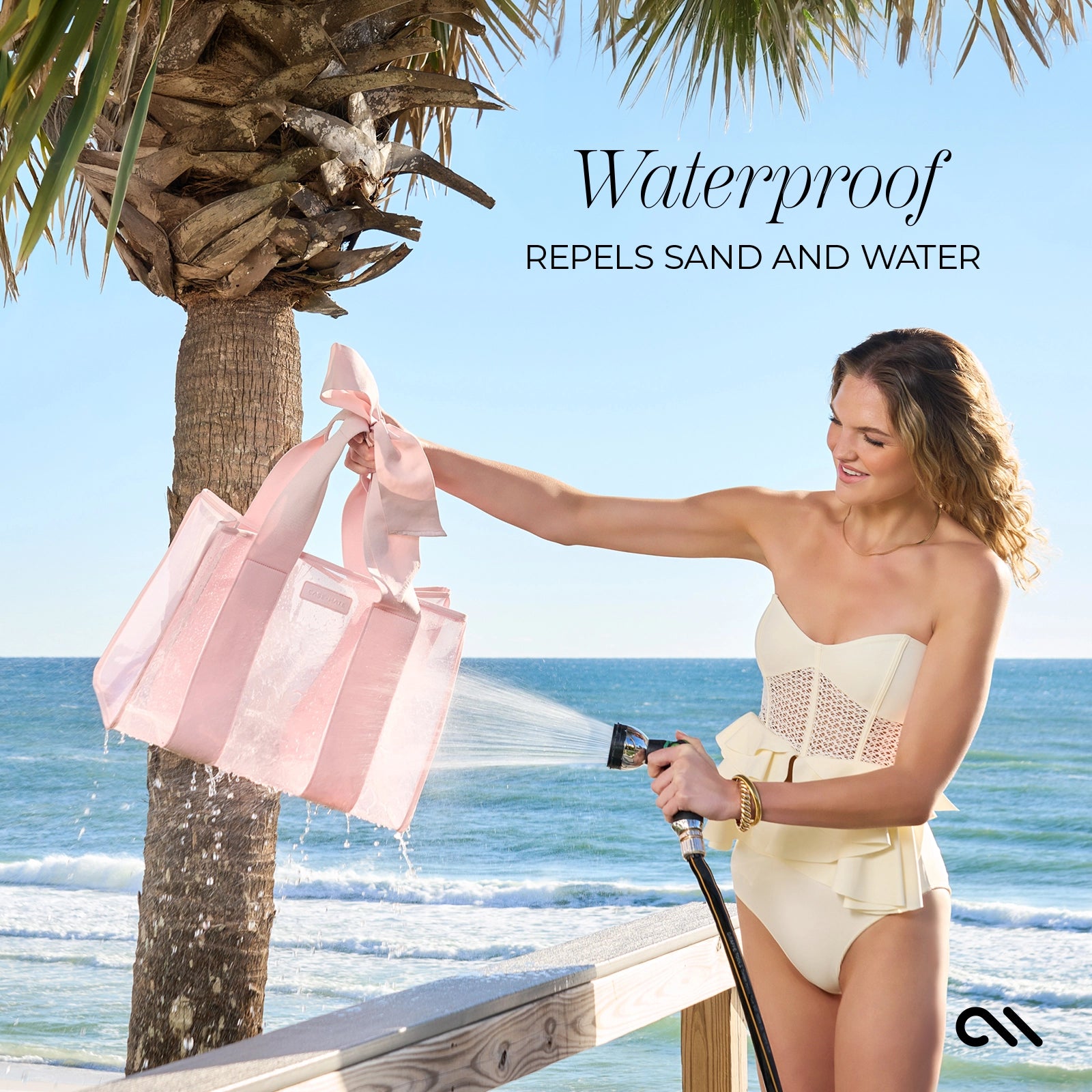 Case-Mate Bow Jelly Tote Bag - Ballet Pink