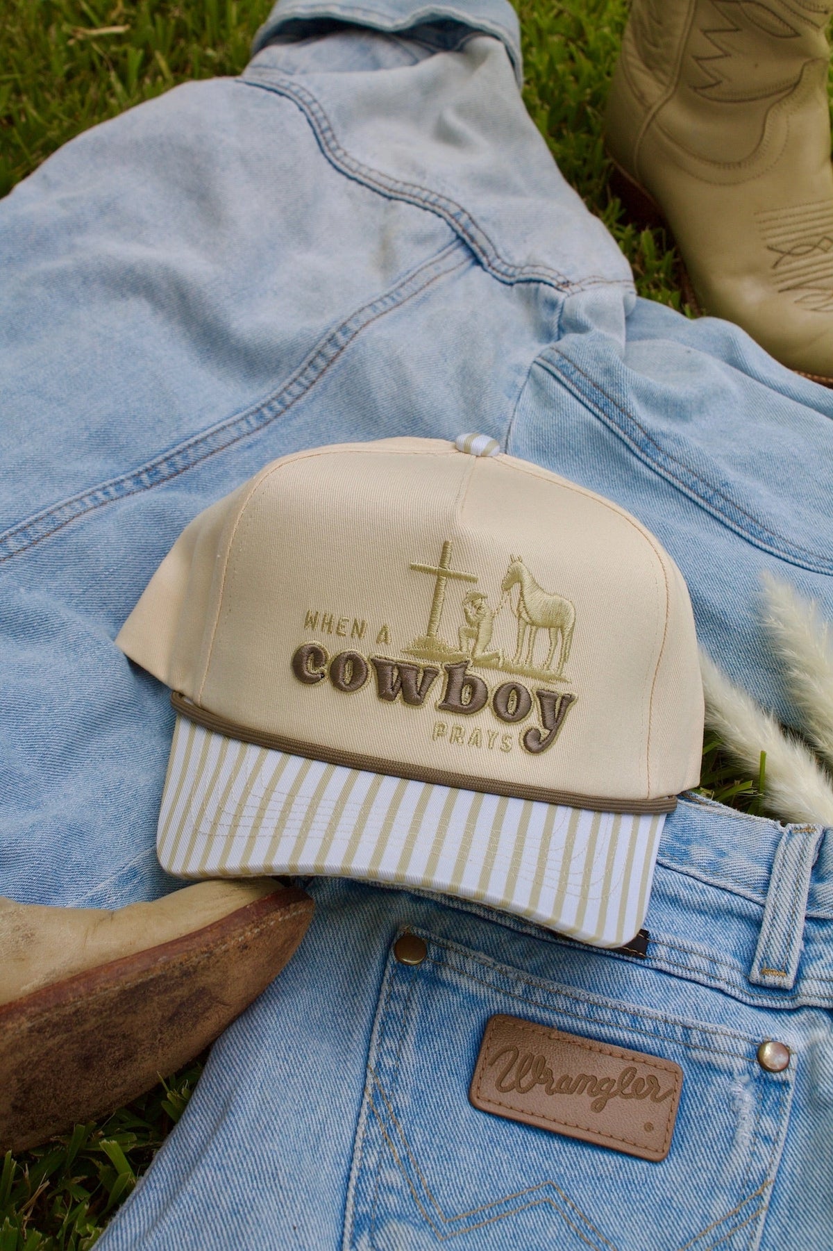 Cowboys Prays Canvas Trucker Hat