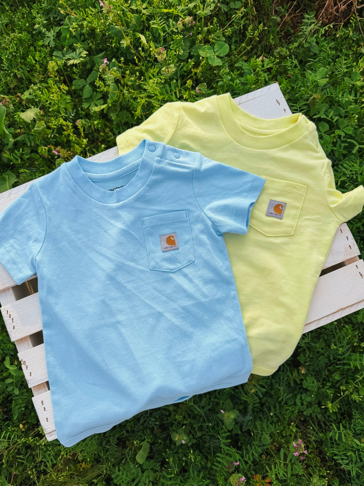 •Restock Coming Soon• Carhartt infant Bodysuit in Light Yellow