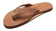 Rainbow Sandals | Men's Single Layer Premier Leather Sandals in Redwood