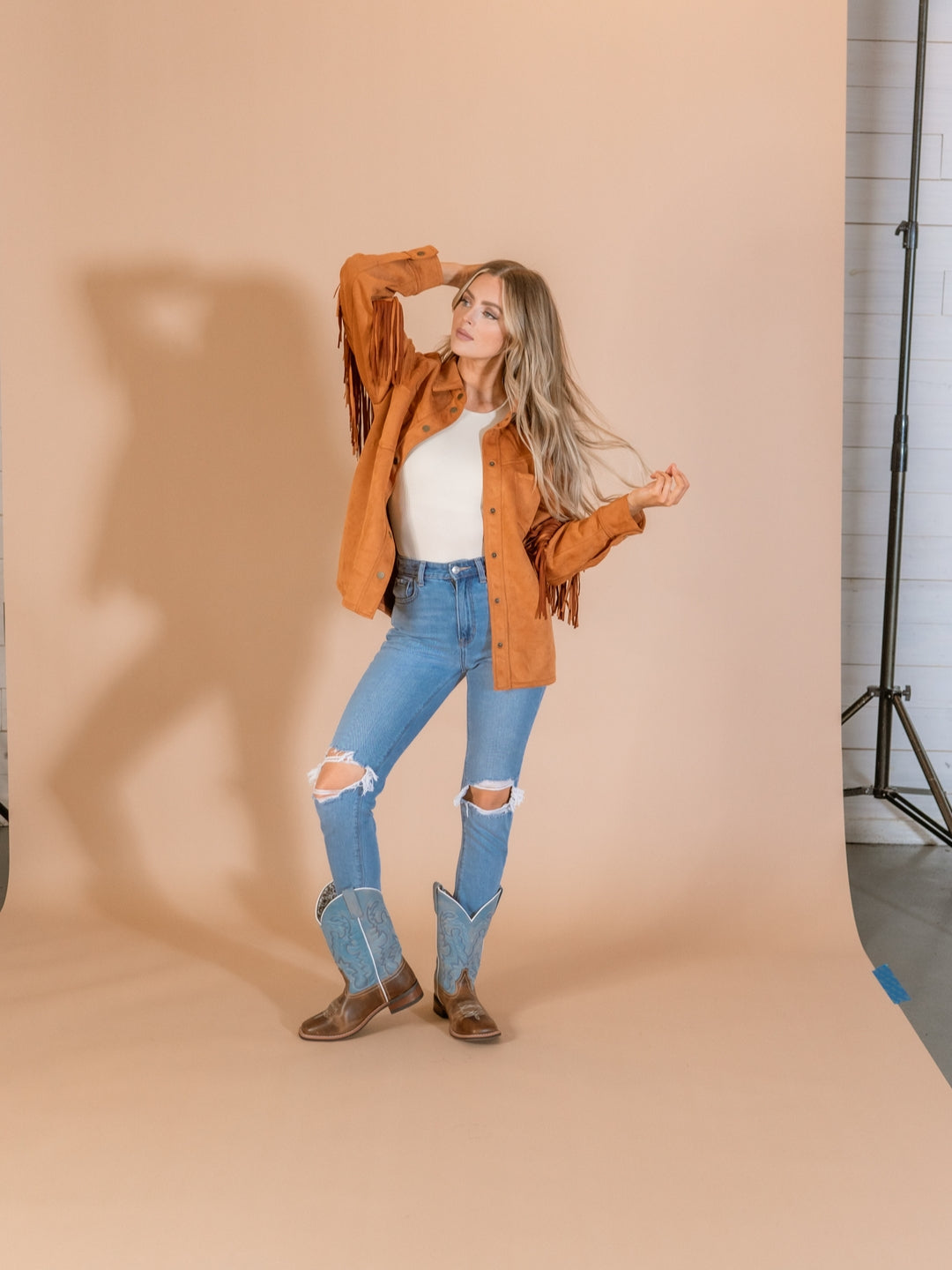 Laredo Women's 11" Darla Leather Wide Square Toe Boot