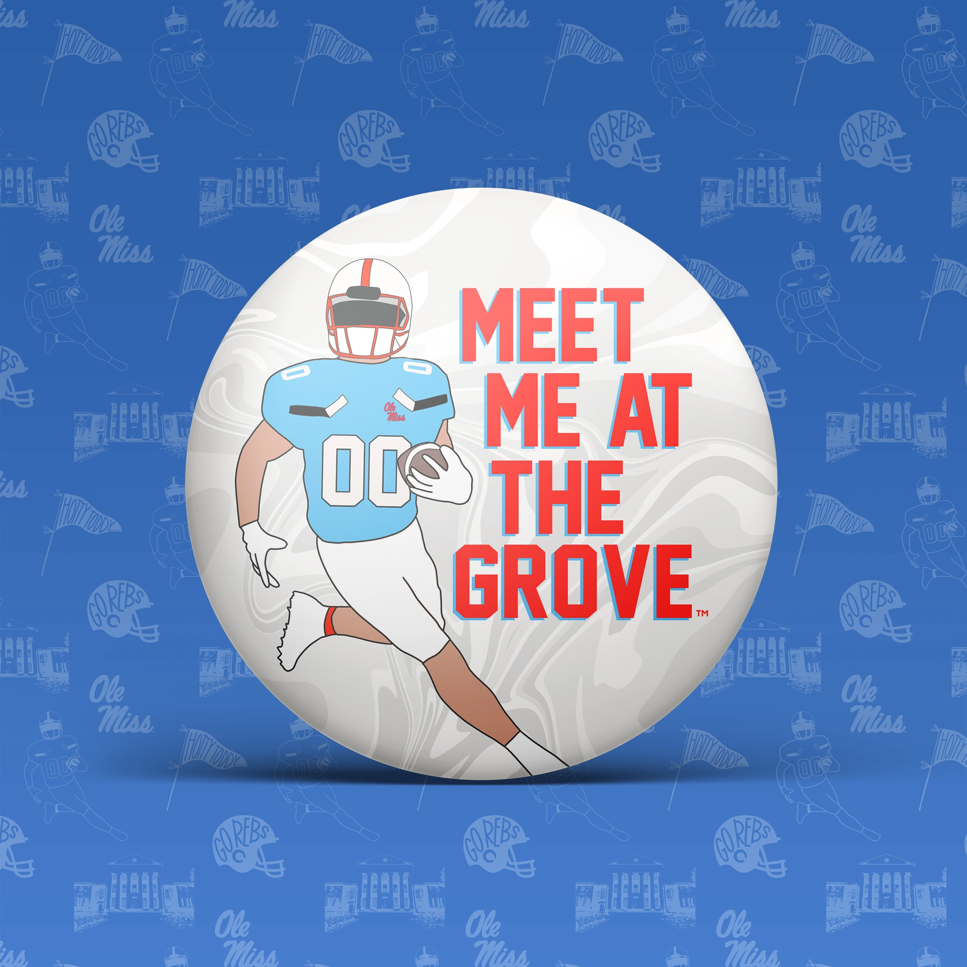Meet Me At The Grove Game Day Button