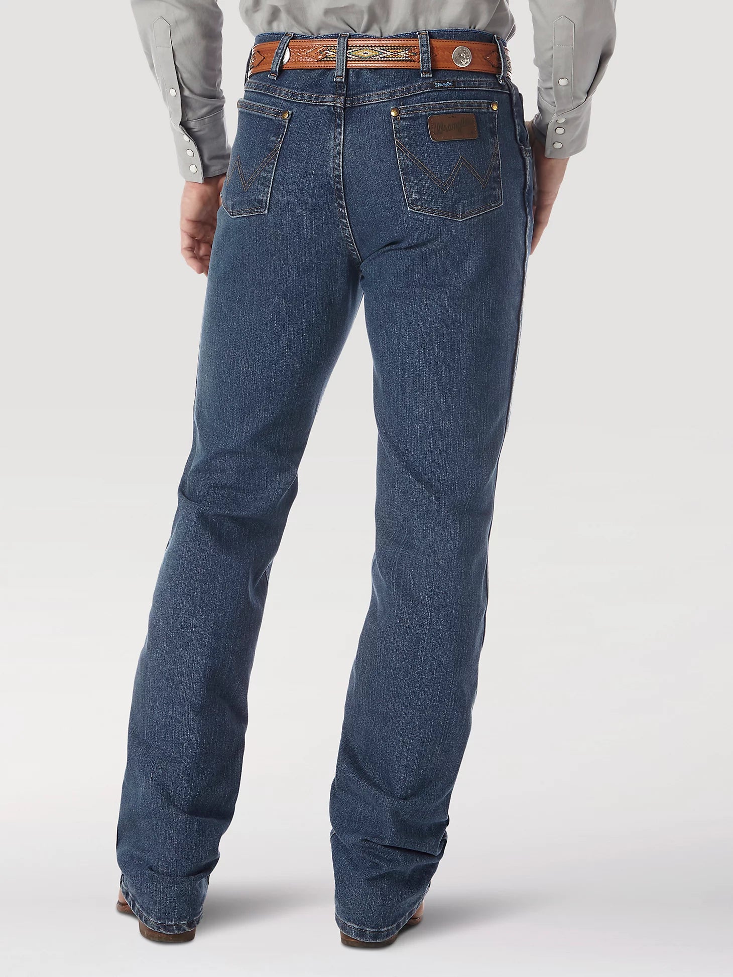 MEN'S WRANGLER PREMIUM PERFORMANCE COWBOY CUT® ADVANCED COMFORT WICKING SLIM FIT JEAN IN VINTAGE STONE