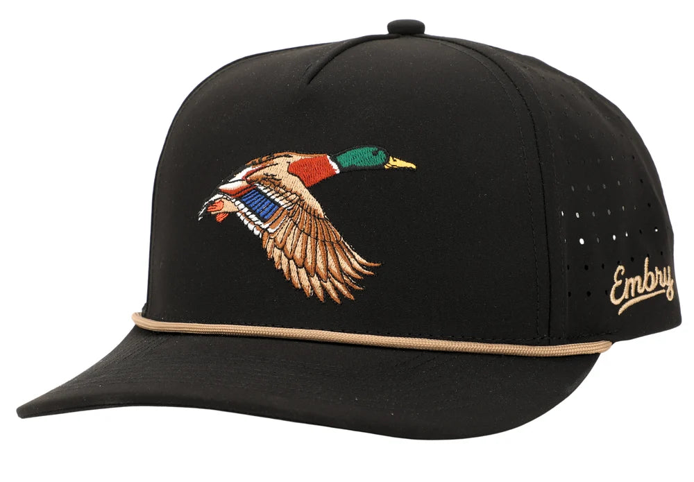 Embry Outdoors | Mallard Golf Hat - Black