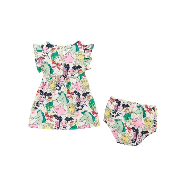 Wrangler Infant Farm Animal Dress Set