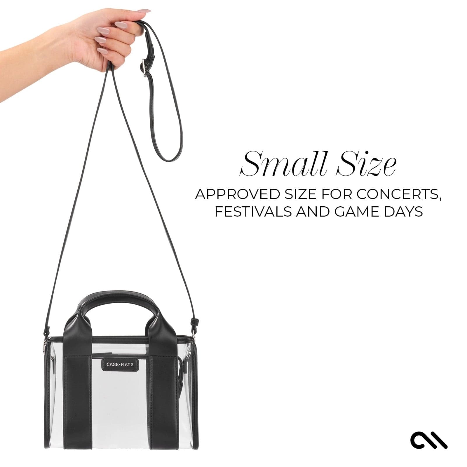 Case-Mate Clear Stadium Bag - Midnight Black