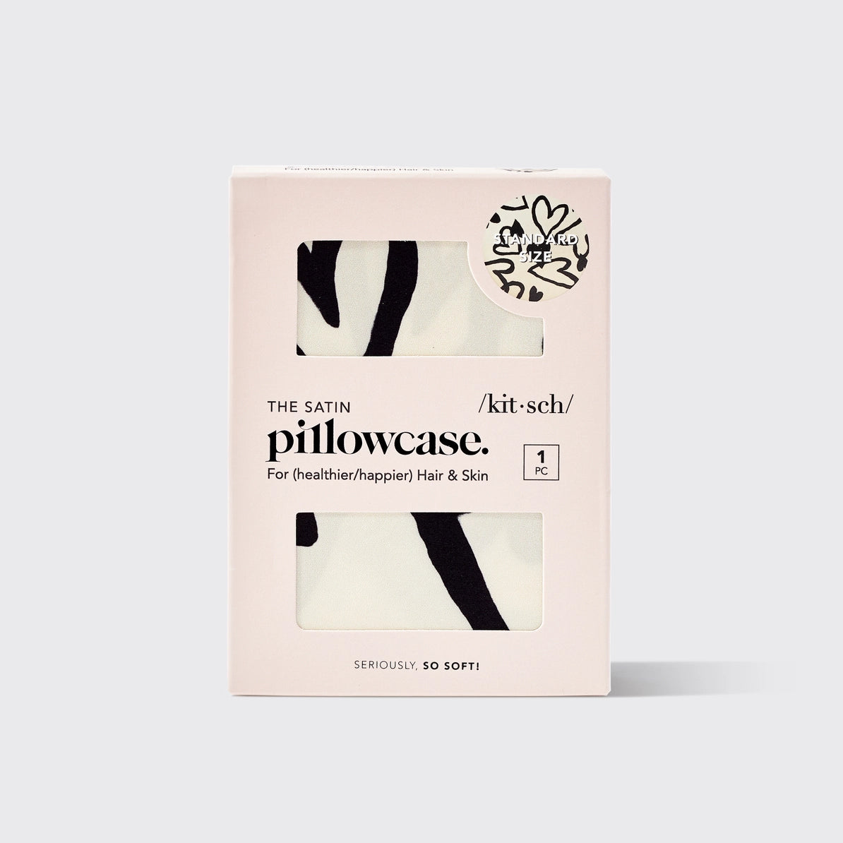 Kitsch Standard Satin Pillowcase - Heart