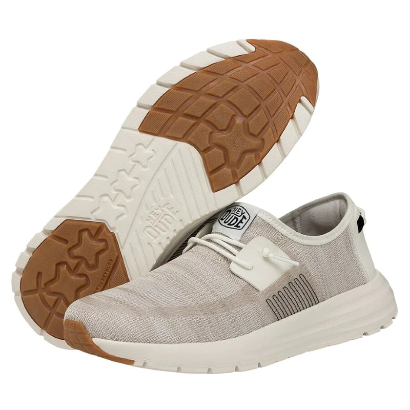 Men's Hey Dude Sirocco White Sneakers