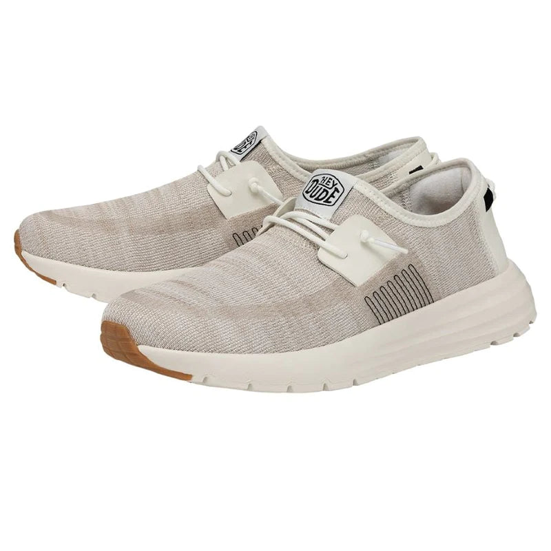 Men's Hey Dude Sirocco White Sneakers