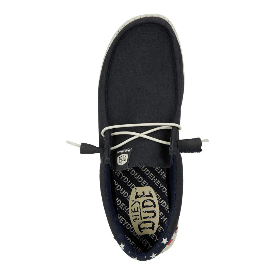 Men's Hey Dude Wally Americana Navy White