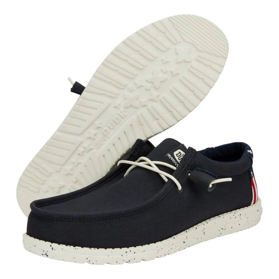 Men's Hey Dude Wally Americana Navy White