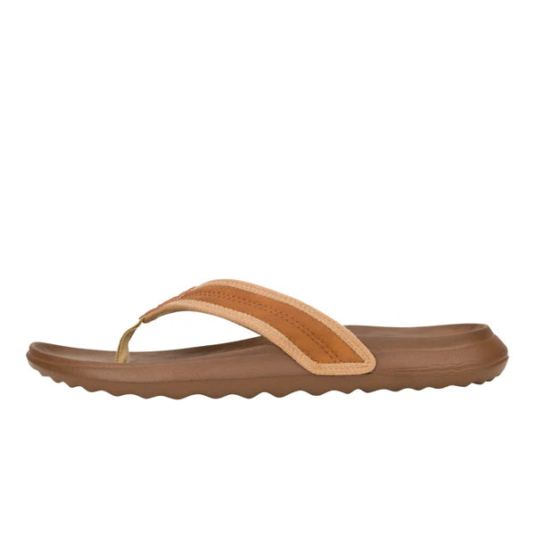 Men's Hey Dude Myers Flip Classic in Lion Orange/Downtown Brown