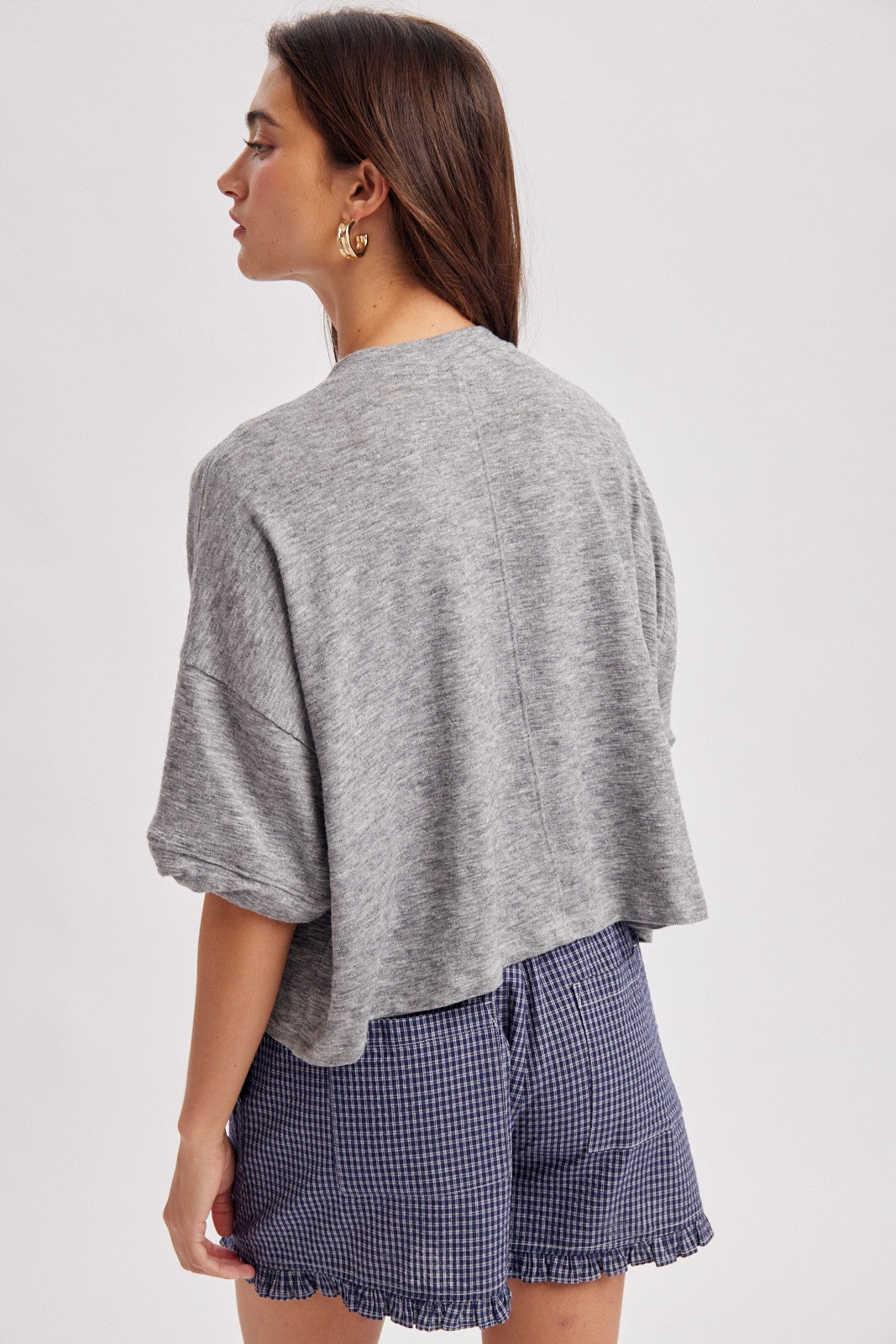 Easy Living Knit Button Top