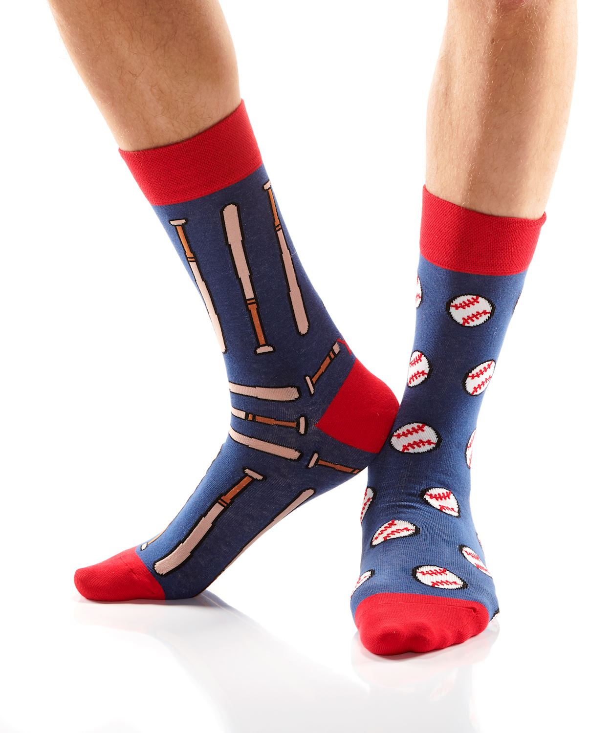 Men's Crew Sock - Balls And Bats
