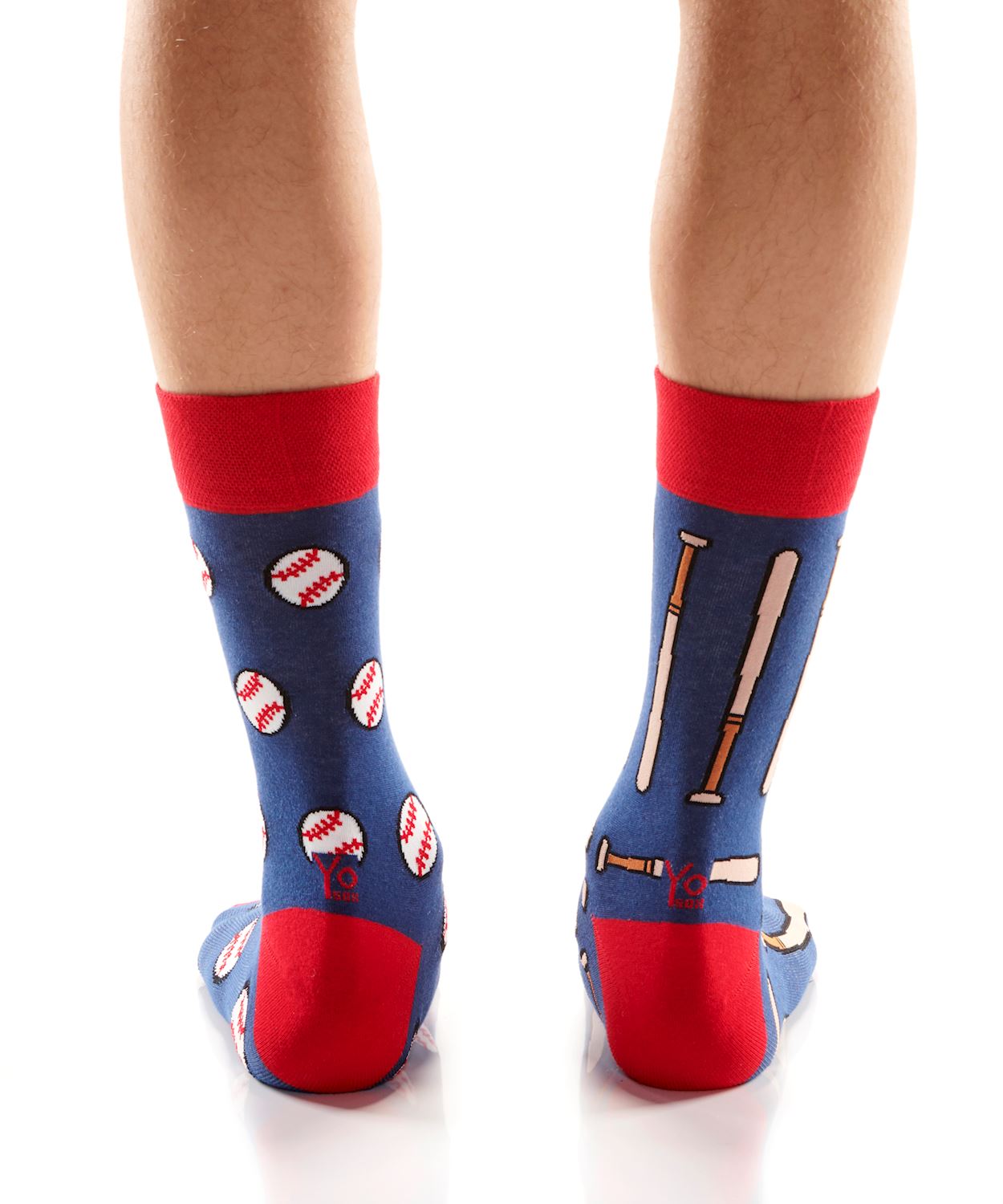 Men's Crew Sock - Balls And Bats