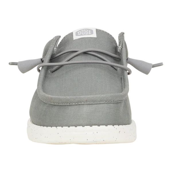 Men's Hey Dude Wally Slip Stretch in Canvas Grey