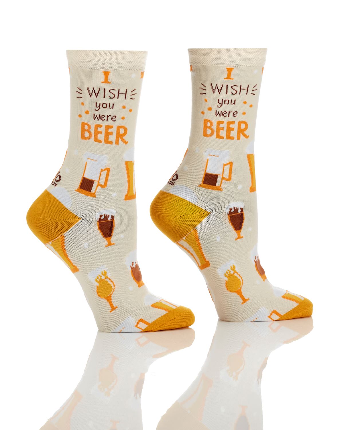 Women's Crew Sock - Wish You Were Beer