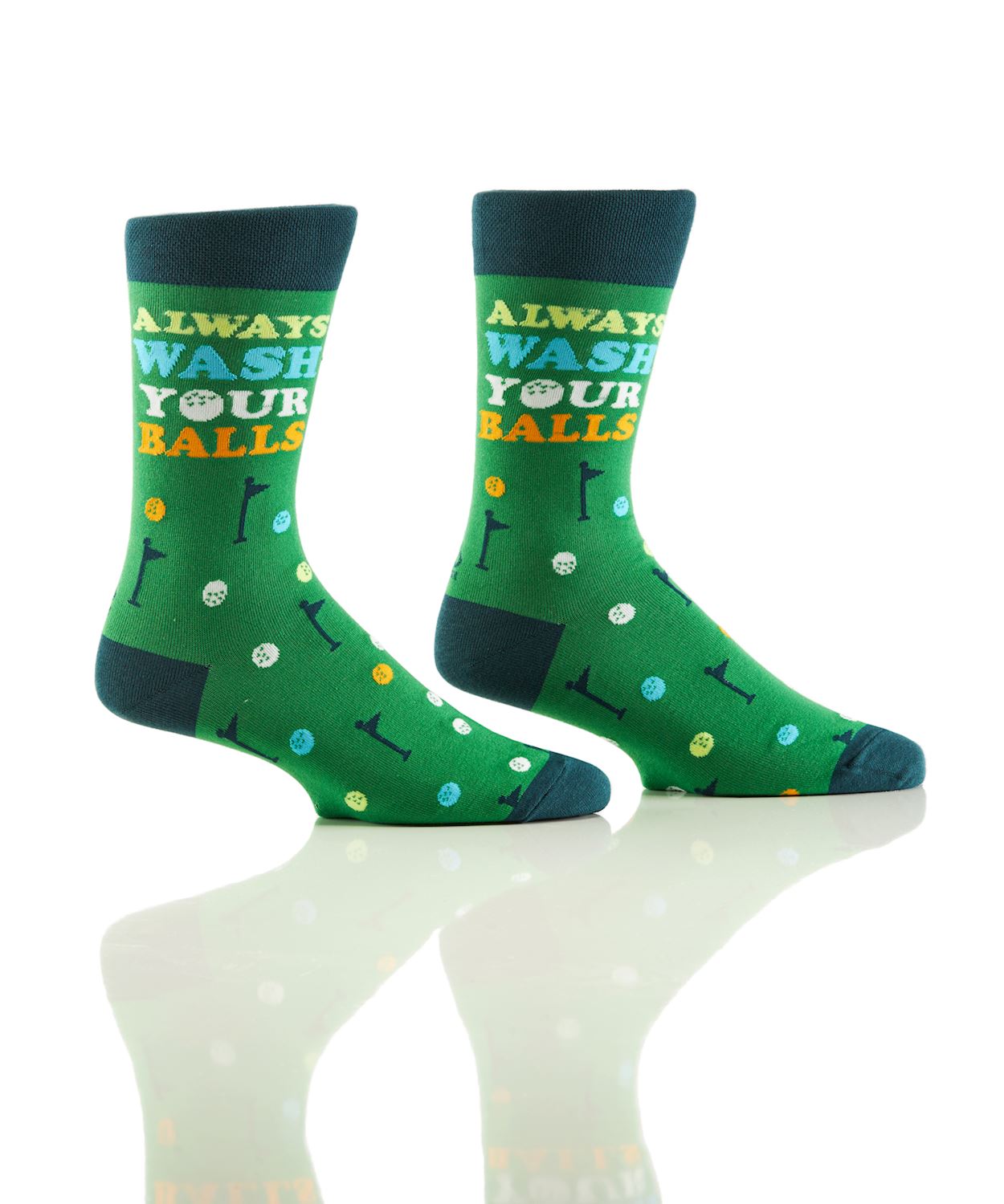 Men's Crew Sock - Always Wash Your Balls