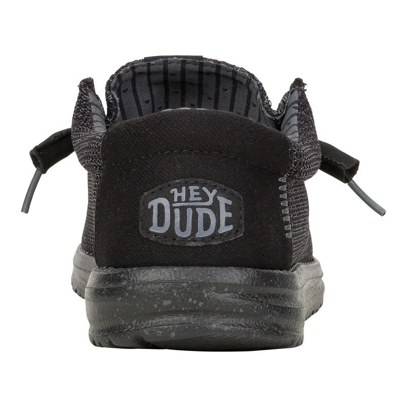 Men's Hey Dude Wally Stretch Sox in Black/Black
