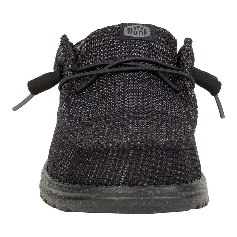 Men's Hey Dude Wally Stretch Sox in Black/Black