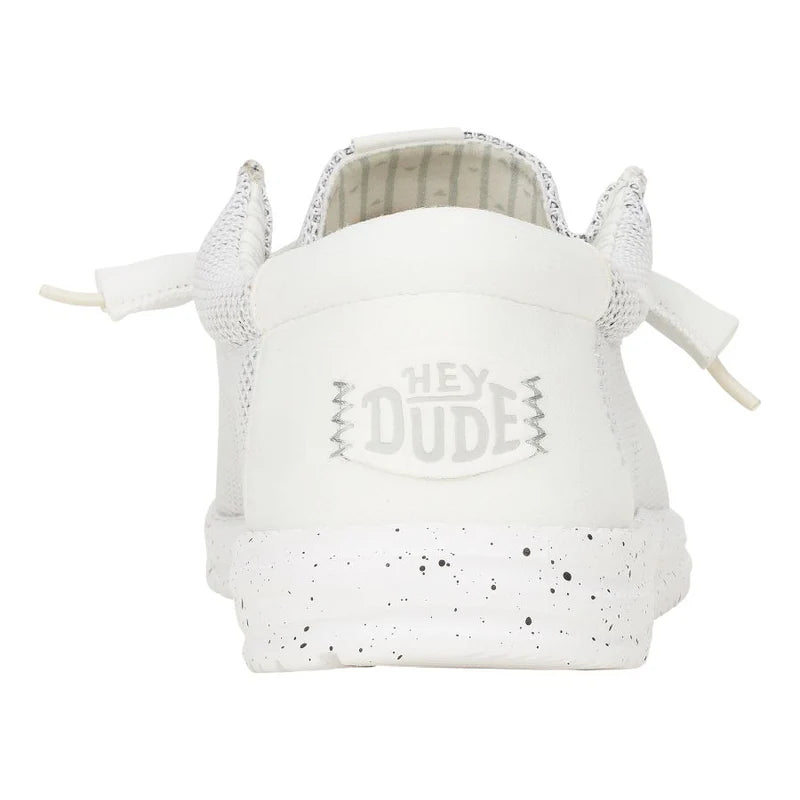 Men's Hey Dude Wally Stretch Sox in Storm White