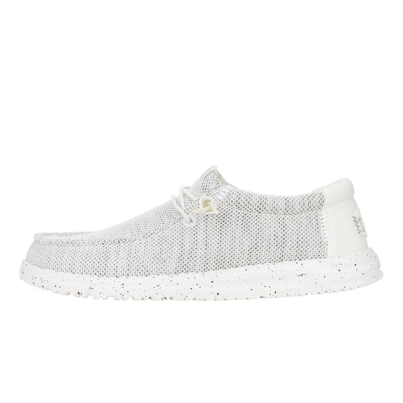 Men's Hey Dude Wally Stretch Sox in Storm White