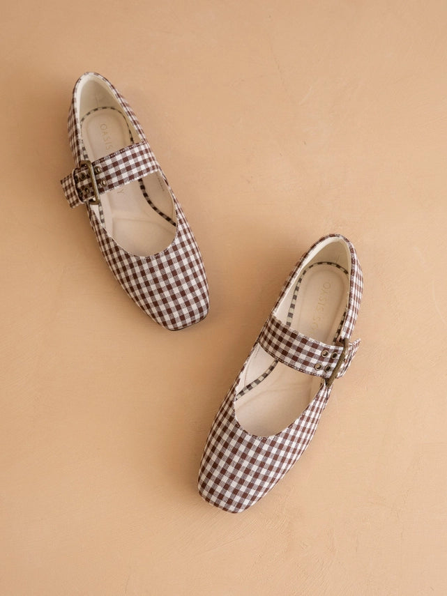 Gingham Girl Ballet Flats