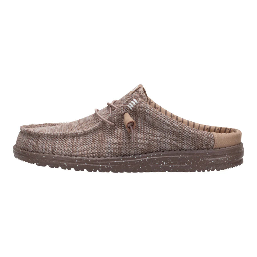 Men's Hey Dude Wally Slip Stretch in Sox Taupe/Tan