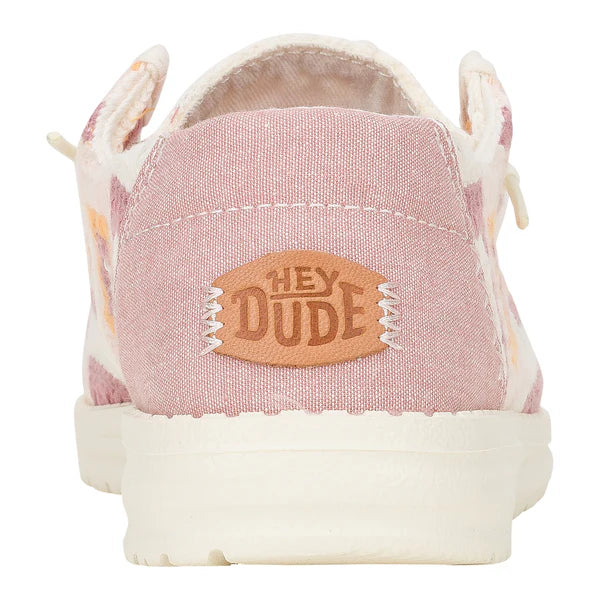 Women's Hey Dude Wendy Cottage Crochet in Petal Pink/Multi