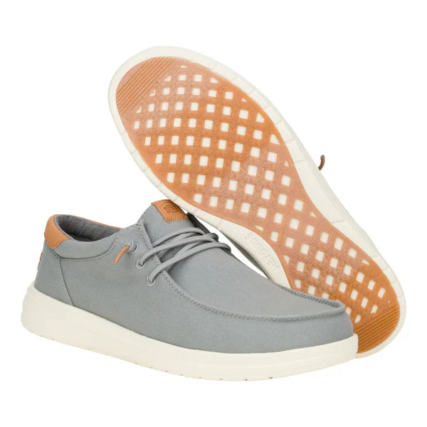 Men's Hey Dude Paul Canvas in Monument Grey