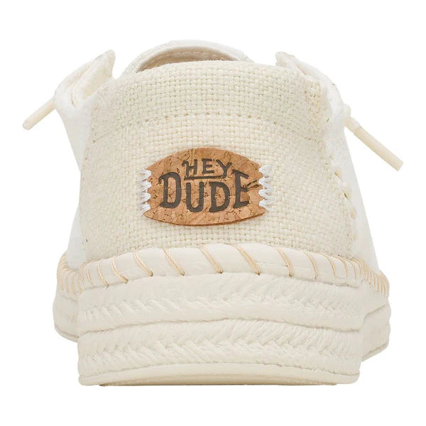 Women's Hey Dude Wendy Espadrille Woven in White
