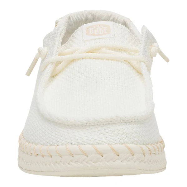 Women's Hey Dude Wendy Espadrille Woven in White